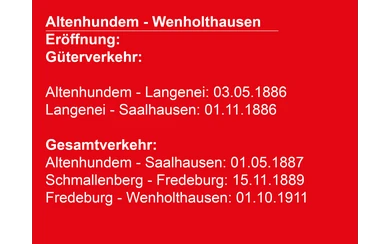 Eröffnung  Altenhundem -Wenholthausen