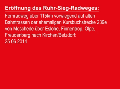 Eröffnung Ruhr-Sieg-Radweg