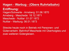Hagen- Warburg- Obere Ruhrtalbahn