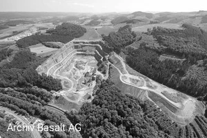 Steinbruch der Basalt-Actien-Gesellschaft in Bergerhammer im Jahre 2011
